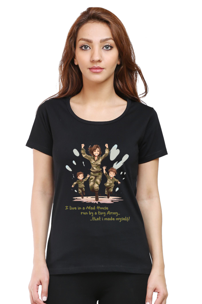 Mom Army Womens T-Shirt