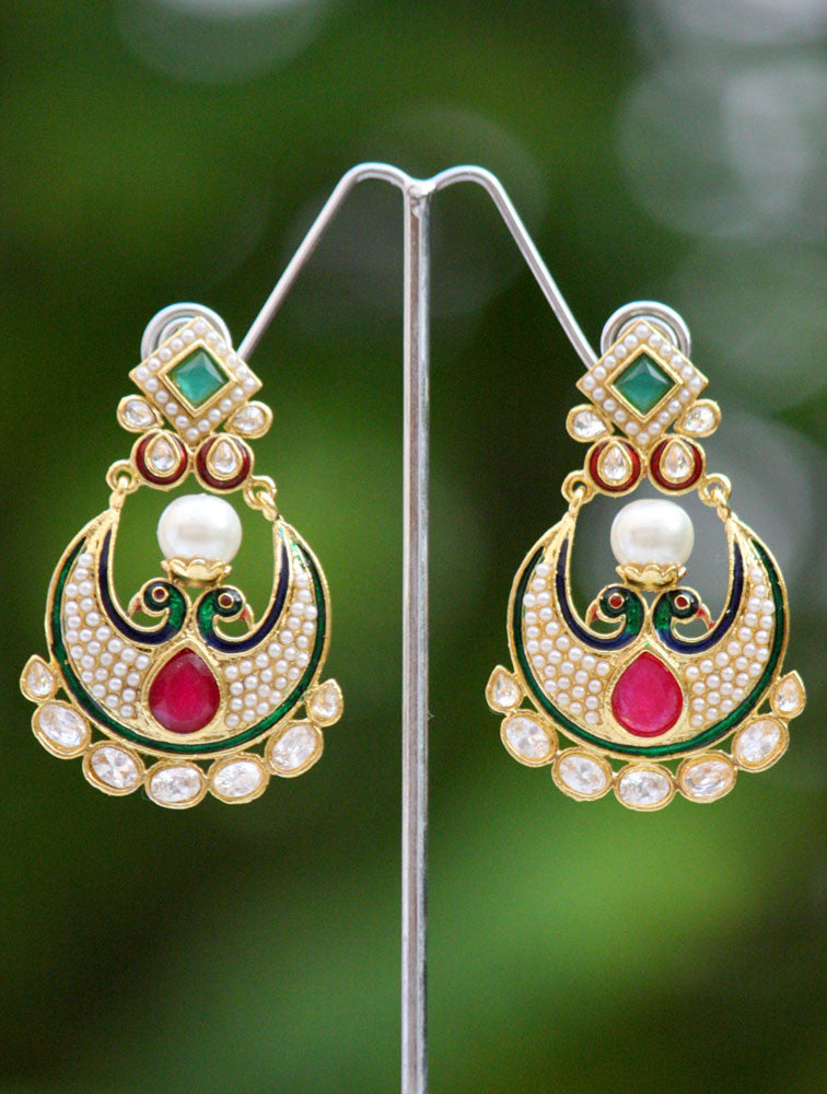 Kalyan jewellers pearl on sale earrings