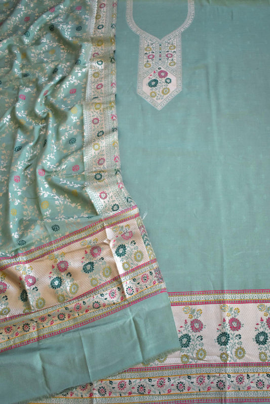 Beautiful Woolen Suit fabric with Woven patterns