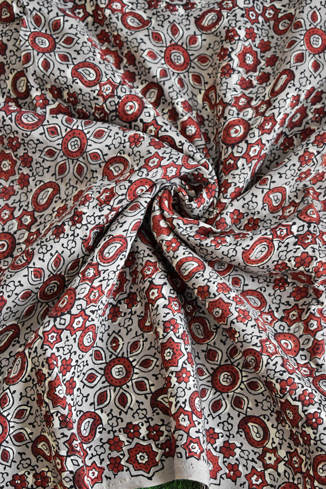 Beautiful Muslin Hand Block Print Fabric - 2.5 mtrs cut