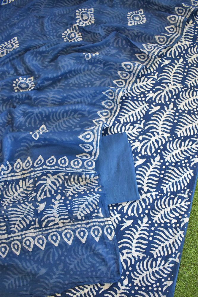 Beautiful Batik Cotton Unstitched suit fabric