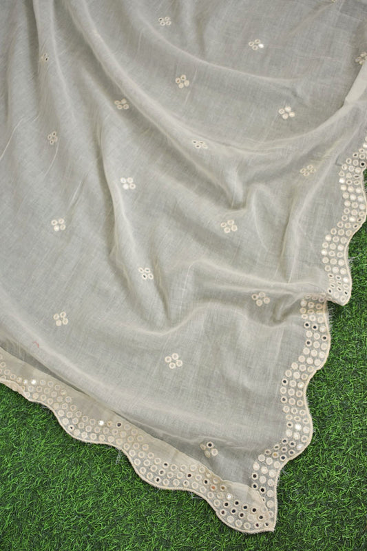 Beautiful Soft Cotton Dupatta with embroidery