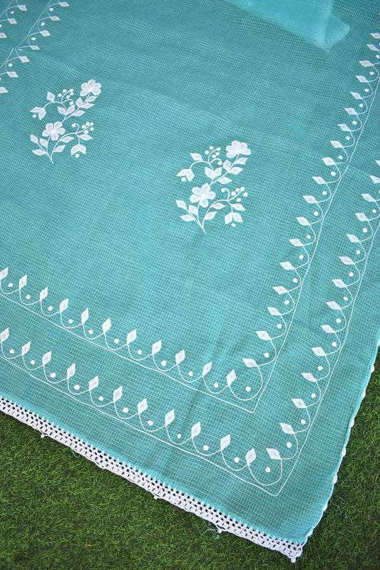 Handcrafted Phool Patti Applique Kota cotton dupatta