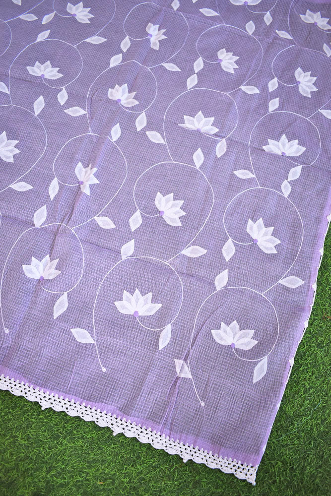 Handcrafted Phool Patti Applique Kota cotton dupatta