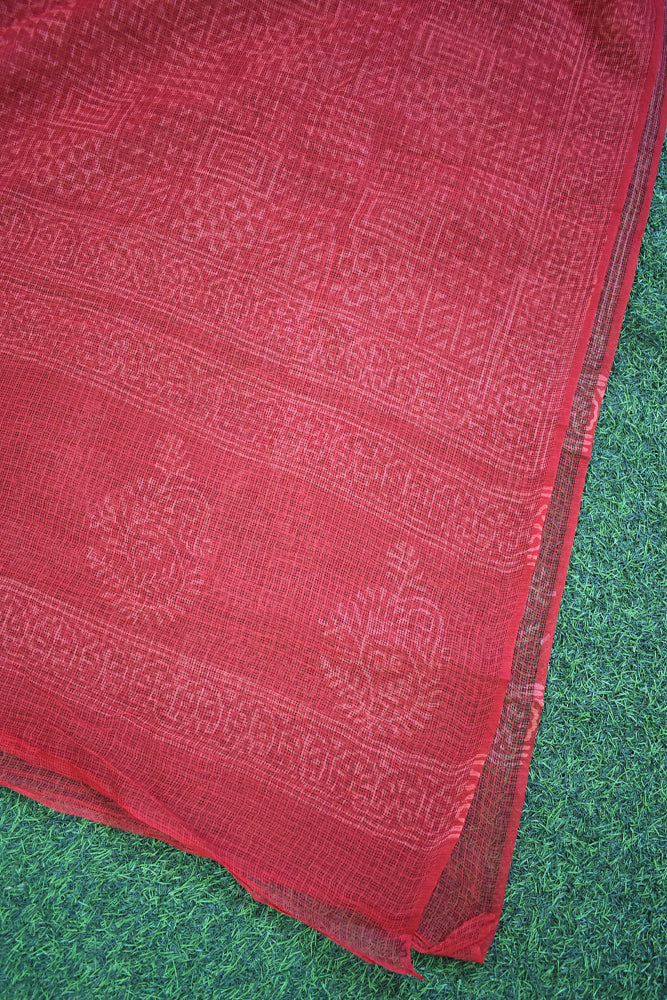 Hand Block Printed Kota Doria Cotton Dupatta