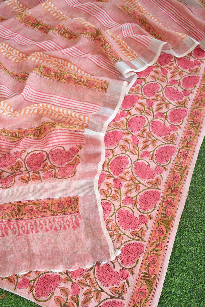 Elegant Linen Kurta Fabric and Dupatta set