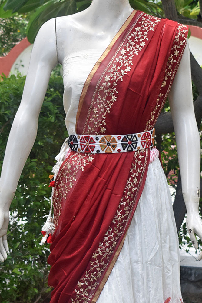 Handcrafted Mirror Work Kutchi Embroidery Dori Belt / Kamarbandh ...