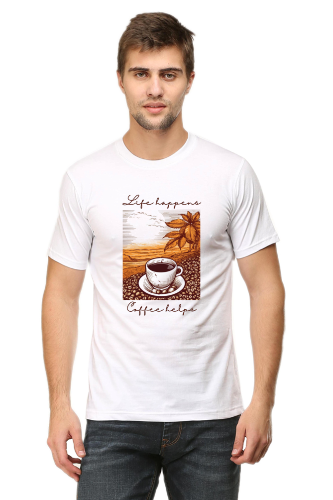 Life happens, Coffee helps - Classic Unisex T-shirt