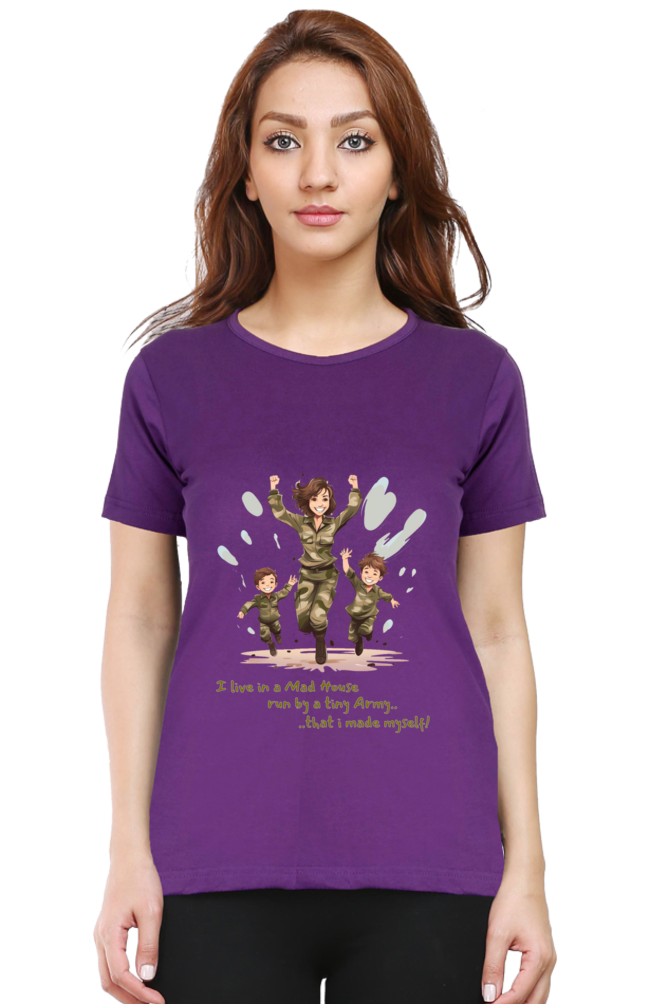 Mom Army Womens T-Shirt