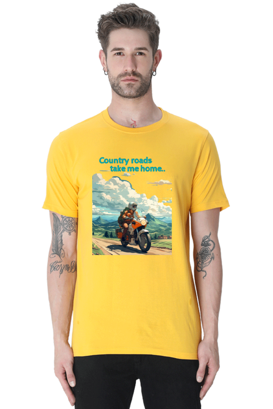 Country roads take me home - unisex t - shirt