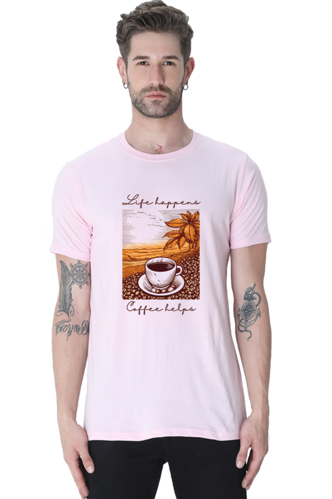 Life happens, Coffee helps - Classic Unisex T-shirt