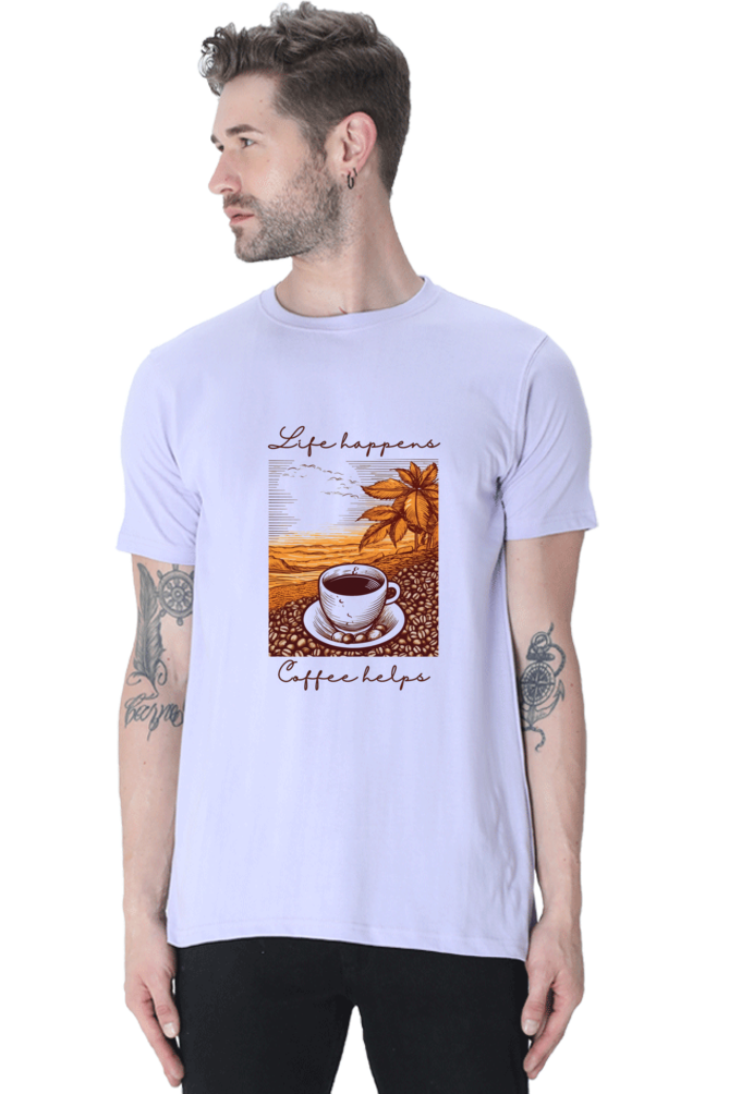 Life happens, Coffee helps - Classic Unisex T-shirt