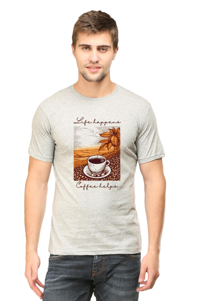 Life happens, Coffee helps - Classic Unisex T-shirt