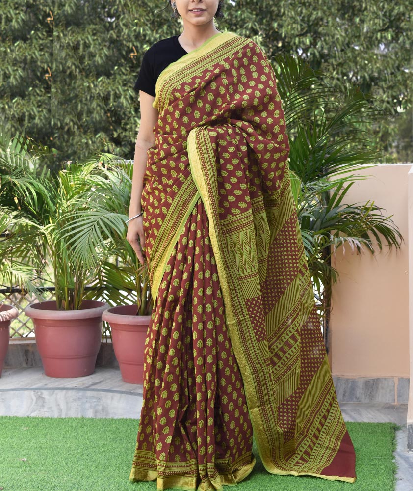 Buy Blue Sarees for Women by Ri-wah Online | Ajio.com