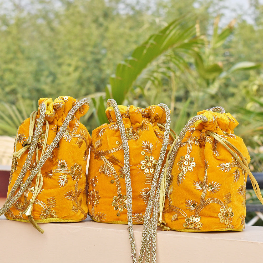 Ganesh Silk Potli Bags